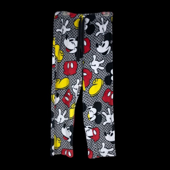 Disney’s Mickey Mouse Soft Fleece Lounge Pants, Sleep Bottoms, Pajama Pants SZ M - Picture 1 of 9